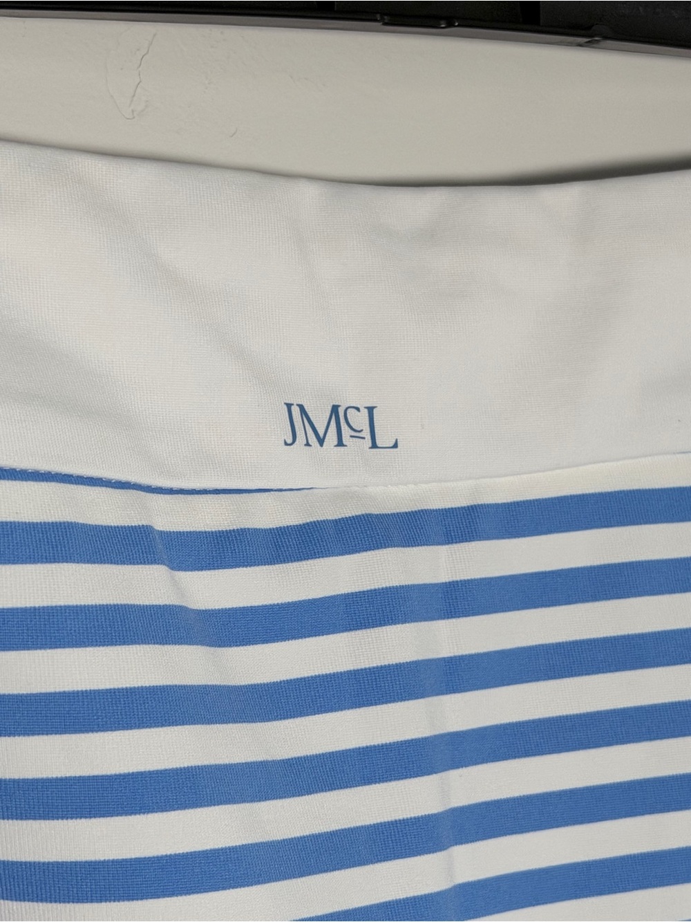J.MCLAUGHLIN Ripley Skort White/Blue Mini Bangle Stripe Size Medium NWT $168 - Picture 8 of 9